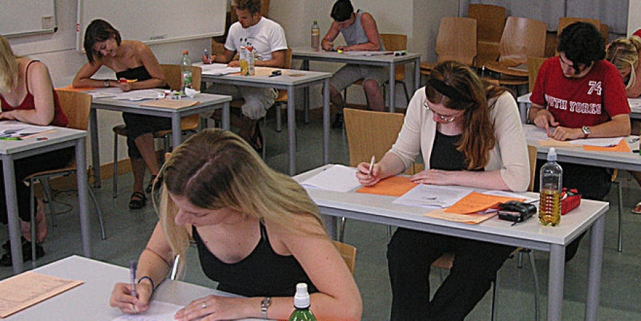 people taking assessment
